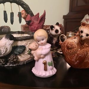 Vintage Enesco birthday girl figurine